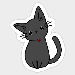 Black cat Sticker